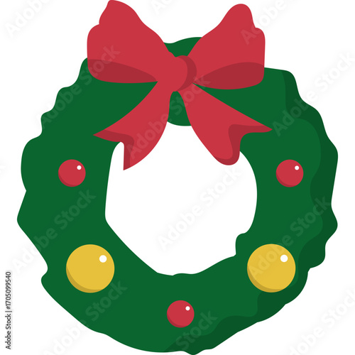 Christmas Green Wreath Decoration