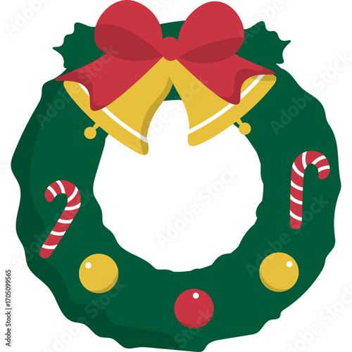 Christmas Green Wreath Decoration