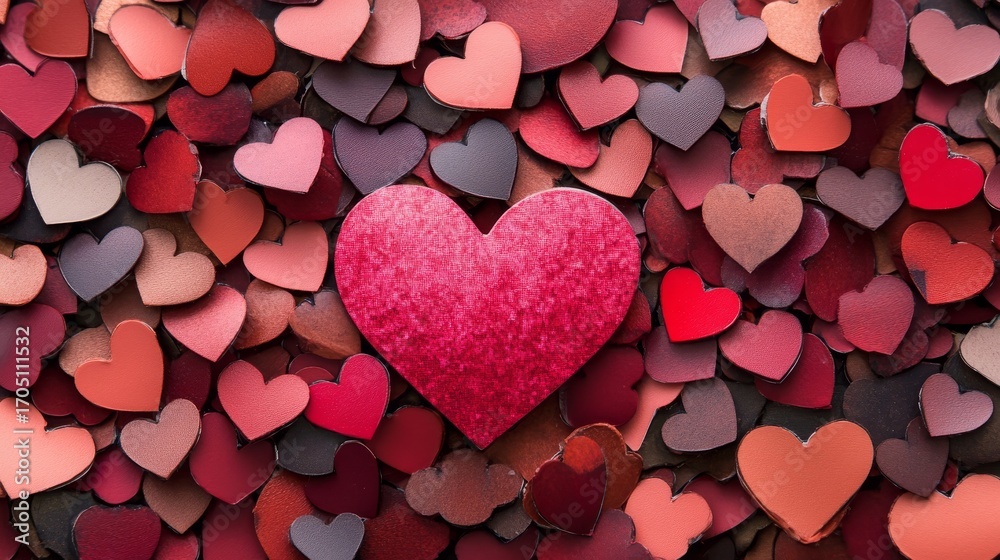 Obraz premium 26.A Picture of Love Shapes Sticker for Art and Decoration