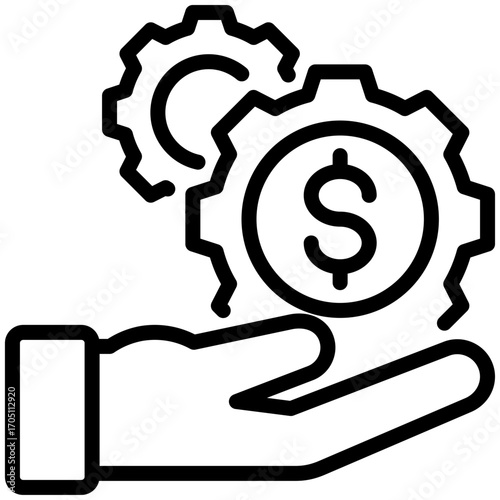 money management icon isolated on white background. vector illustration icon for investment