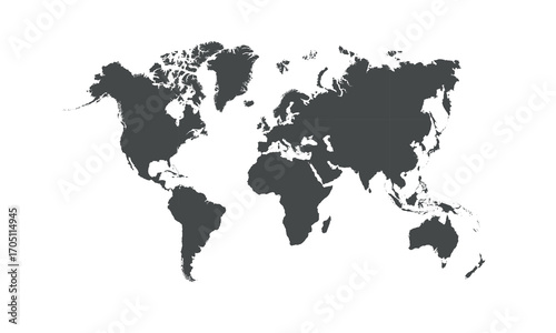 Illustration of a Colored map of world 
