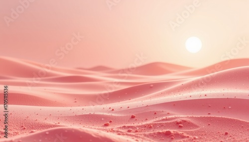 coral pink horizon theme with bright coral fading into pale pink, dreamy coral pastel glow, powdery coral flecks, soft focus coral mist, sunny and delicate