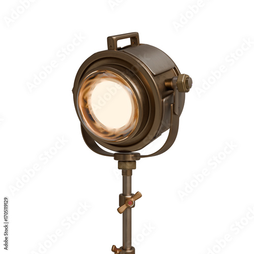 3d Render of Retro Studio Light