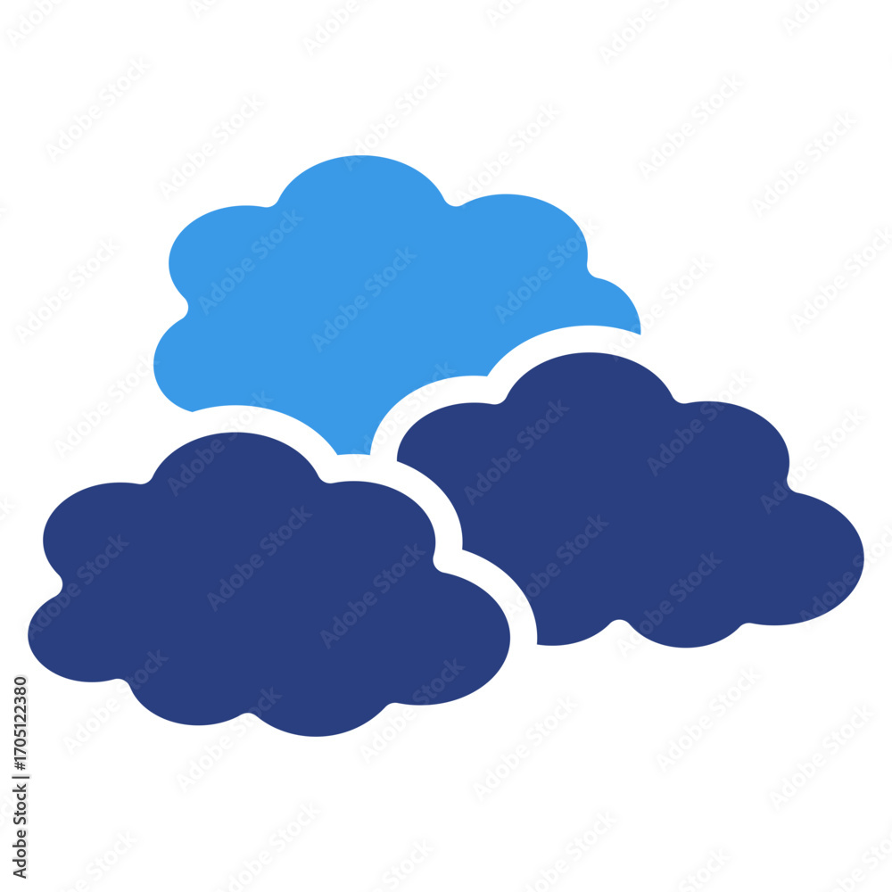 Obraz premium Cloudy Icon Element For Design