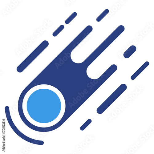 Meteor Shower  Icon Element For Design