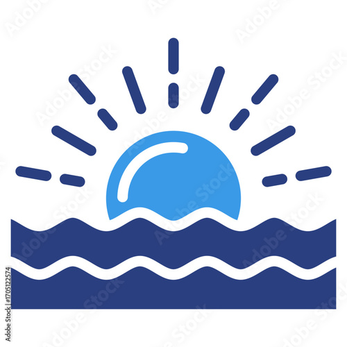 Sunset  Icon Element For Design
