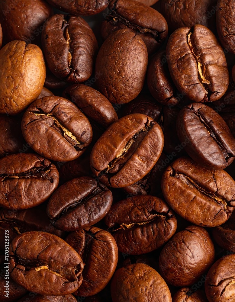 Naklejka premium Close-up coffee beans
