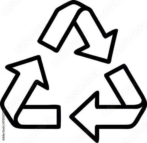 Vector art of recycle symbol, a universal sign