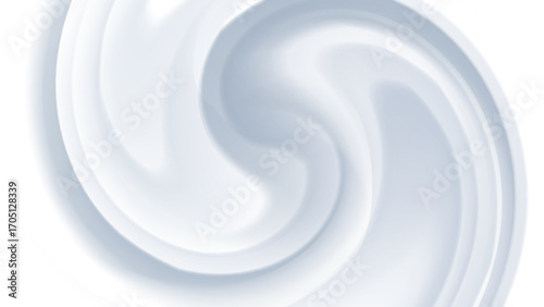 Abstract light blue and white flowing swirl ideal for backgrounds