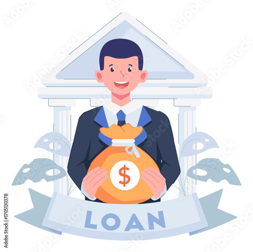 Business & Finance Illustration Pack – Loan, Fintech, Investment, and Modern Financial Concept