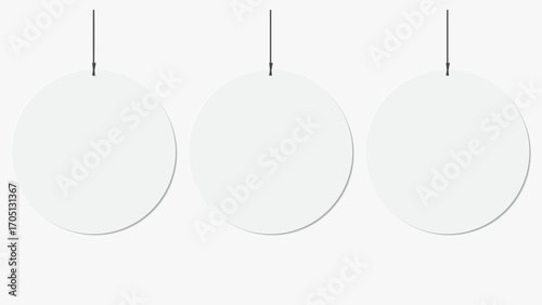 Mockup Blank Paper Template layout Background Circle.