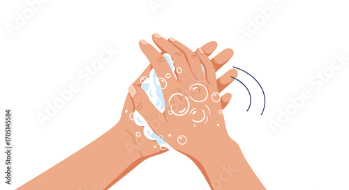 Proper hand washing technique to remove germs and prevent illness effectively.