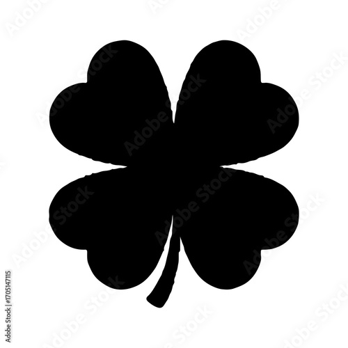 Four leaf clover with transparent background