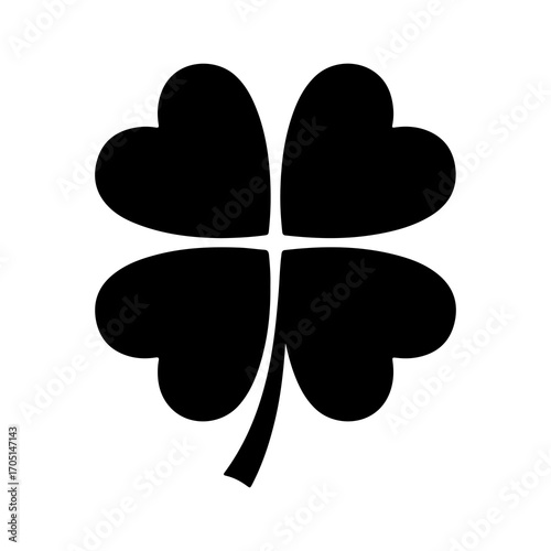 Four leaf clover with transparent background
