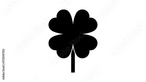 Four leaf clover with transparent background