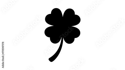 Four leaf clover with transparent background