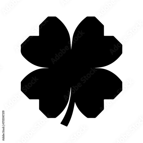 Four leaf clover with transparent background