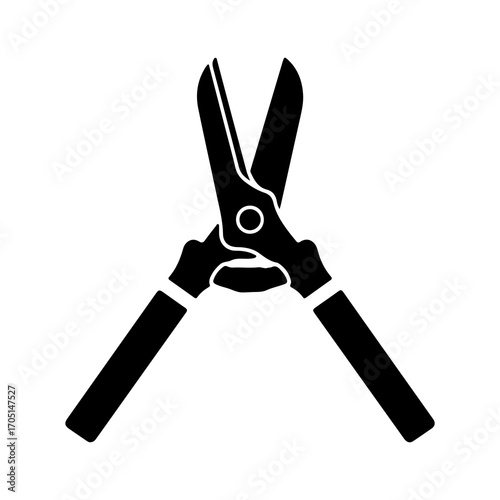 Gardening shears with transparent background