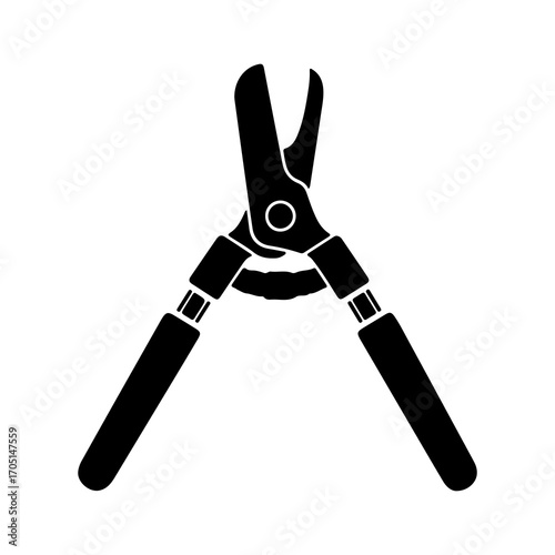 Gardening shears with transparent background