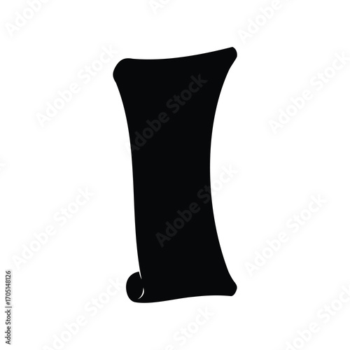 Dramatic silhouette of an ancient scroll, evoking mystery and historical importance