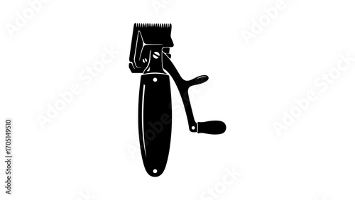 Hair clippers with transparent background