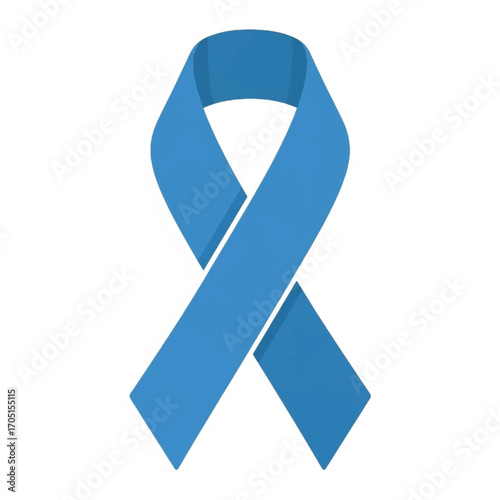 Blue Awareness Ribbon for Support and Causes