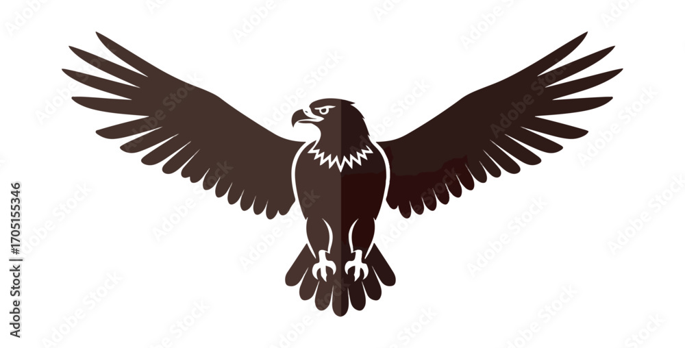 Obraz premium Eagle in flight illustration