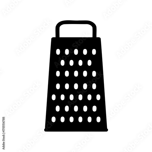 Grater vector icon, grater silhouette vector illustration