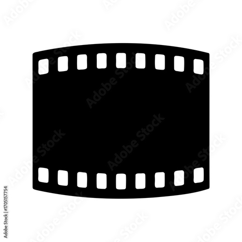 Retro style film strip, cinema industry, movie reel representation and photography
