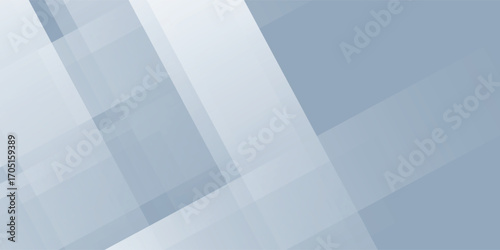 Soft blue background contrasts with transparent shapes