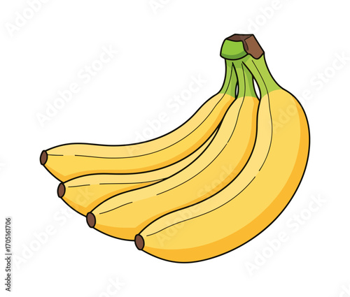 Bunch of bananas illustration