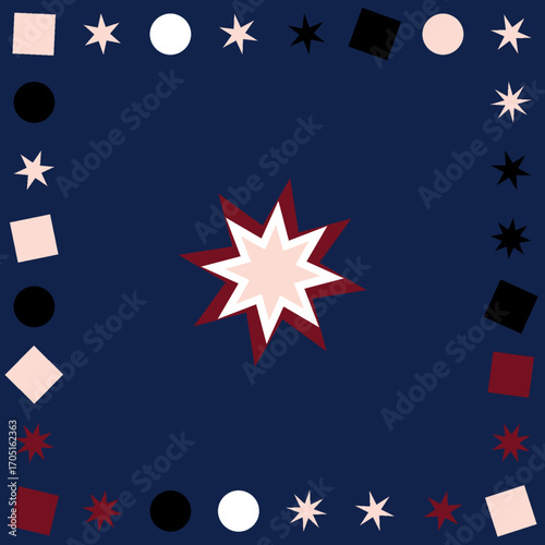 allover geometrical star designs high quality vectors