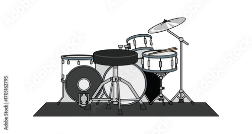 Drum set illustration