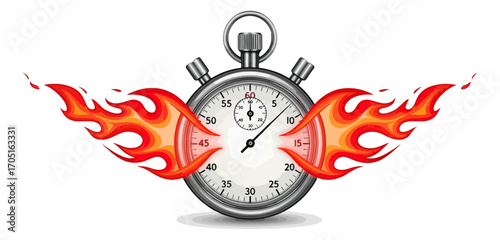 Fast time stopwatch graphic