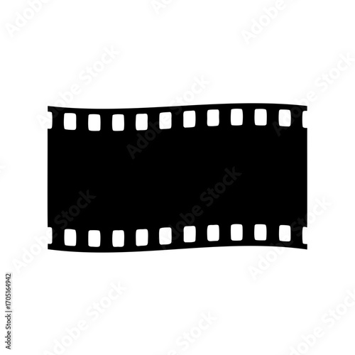 Black and white film strip representing cinema and photography history