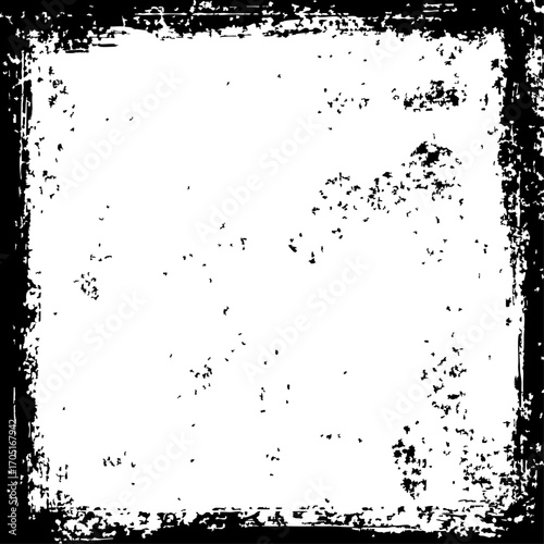 グランジ、テクスチャ、フレーム、正方形サイズ