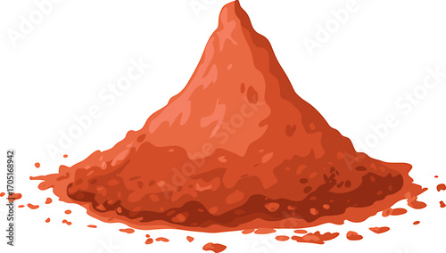 Pile of Red Spice Powder