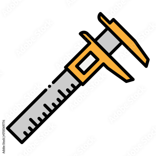 Caliper Measuring Tool Illustration