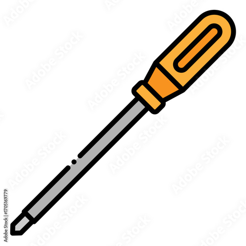 Screwdriver Tool for Repair and Construction Icon