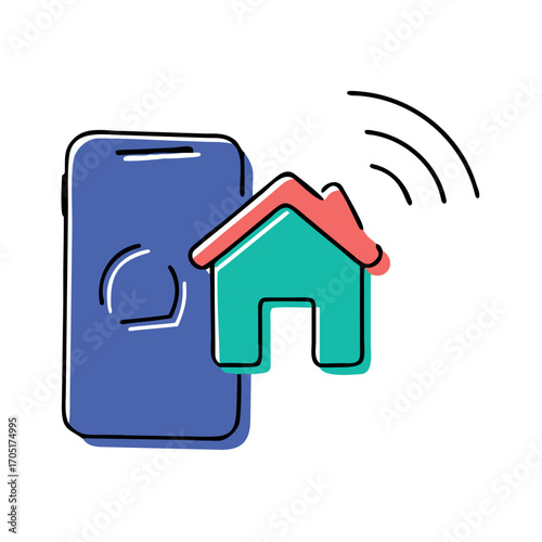 Smart Home Automation System Connecting to Mobile Device via Wireless Technology for Enhanced Control and Security