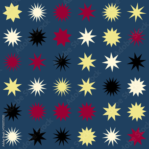 allover geometrical star designs high quality vectors