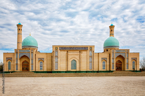 Hazrati Imam Mosque and Mubarak Madrasah complex in the center of Tashkent city in Uzbekistan