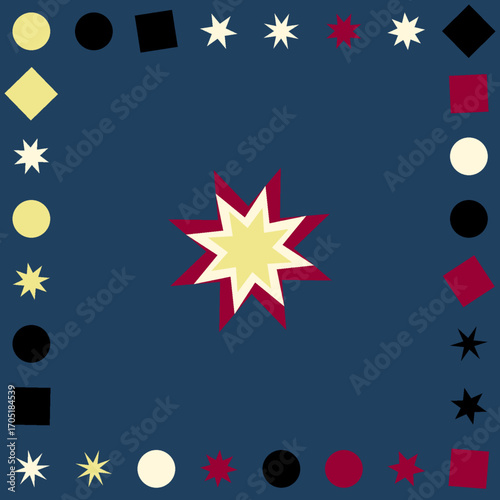 allover geometrical star designs high quality vectors