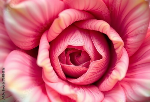 Intricate swirling petals, vibrant hues, soft focus, blurred edges,  pattern,  surreal