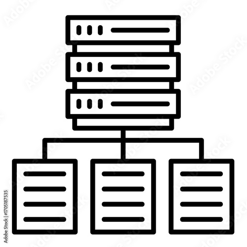 Server  Icon Element For Design	
