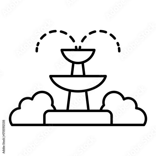 Parks and green place icon
