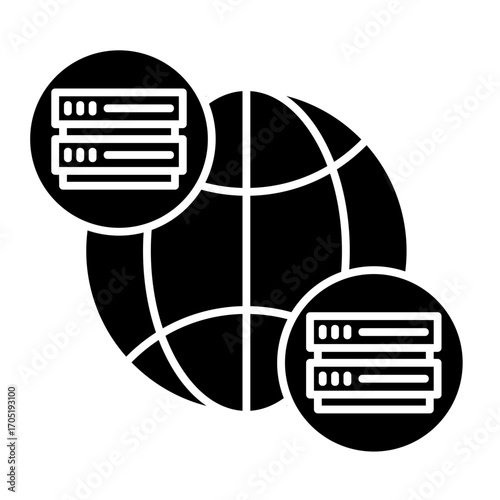 Network Server  Icon Element For Design	