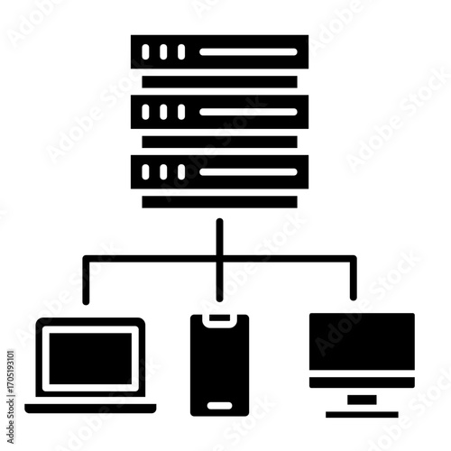 Database  Icon Element For Design	