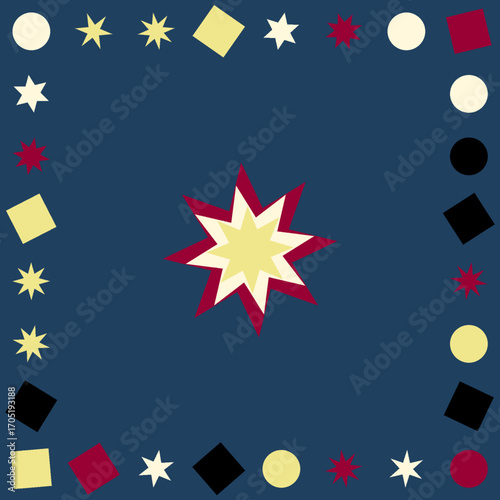 allover geometrical star designs high quality vectors