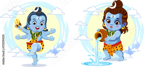 baby indian god shiva
